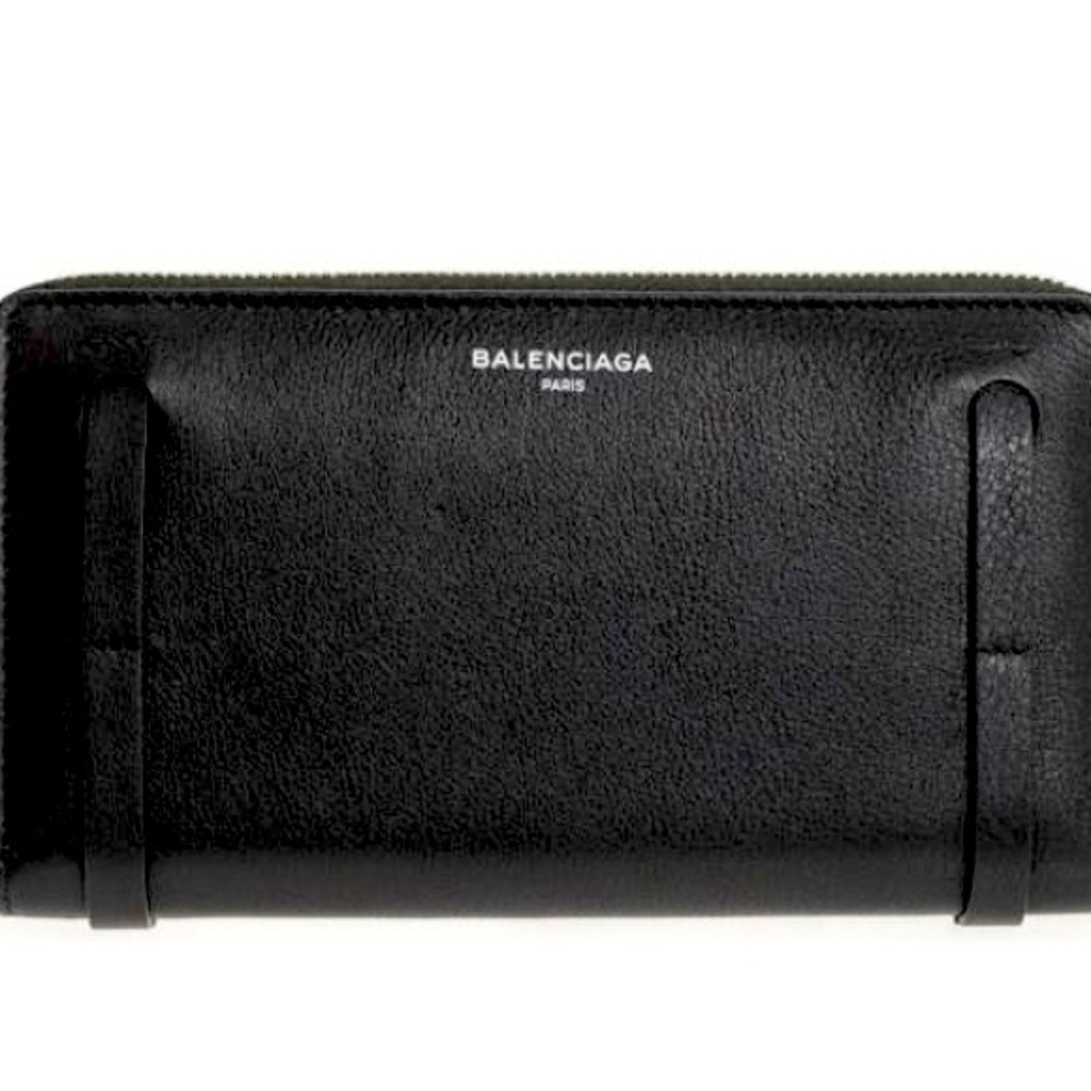 Balenciaga continental Black Leather Wallet EUC - Picture 3 of 17